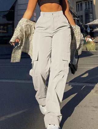 Women’s High-Waisted Cargo Trousers