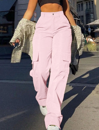 Women’s High-Waisted Cargo Trousers