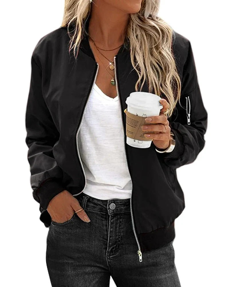 Women’s Classic Zip Bomber Jacket
