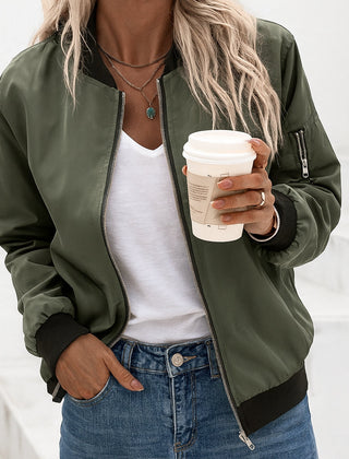 Women’s Classic Zip Bomber Jacket