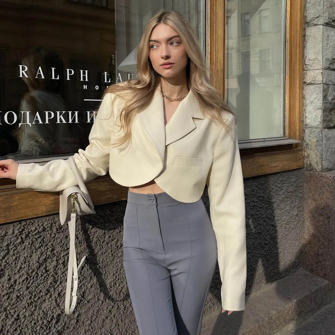 Women’s Cropped Tailored Blazer