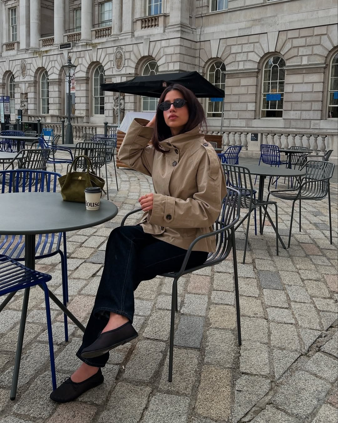 Women’s Cropped Belted Trench Jacket