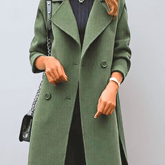 Women’s Longline Double-Breasted Coat
