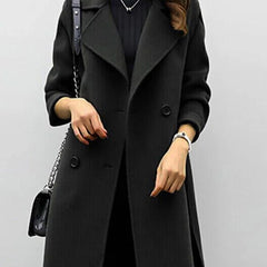 Women’s Longline Double-Breasted Coat