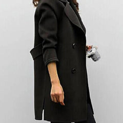 Women’s Longline Double-Breasted Coat