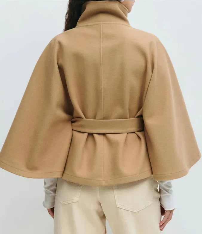Women’s Belted Cape Coat