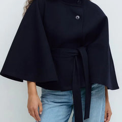 Women’s Belted Cape Coat