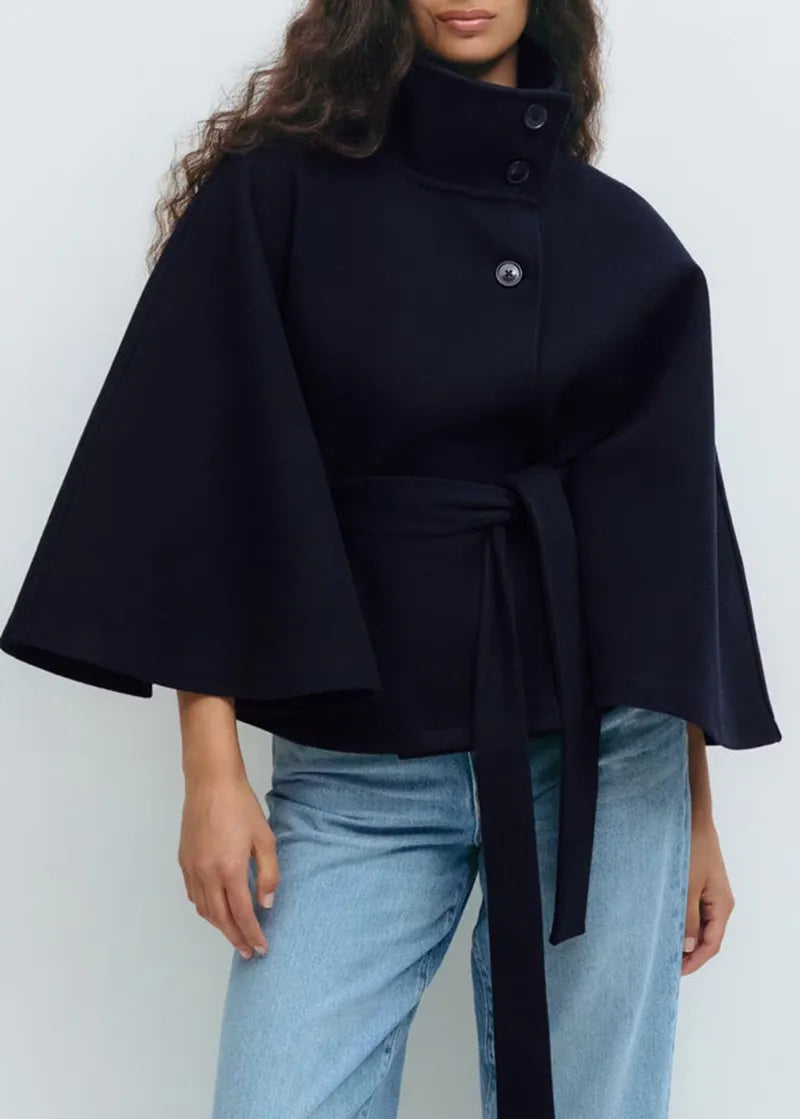 Women’s Belted Cape Coat