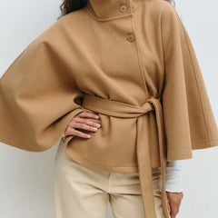 Women’s Belted Cape Coat