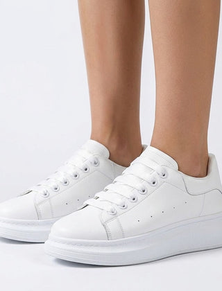 Men’s Minimalist Leather-Look Trainers