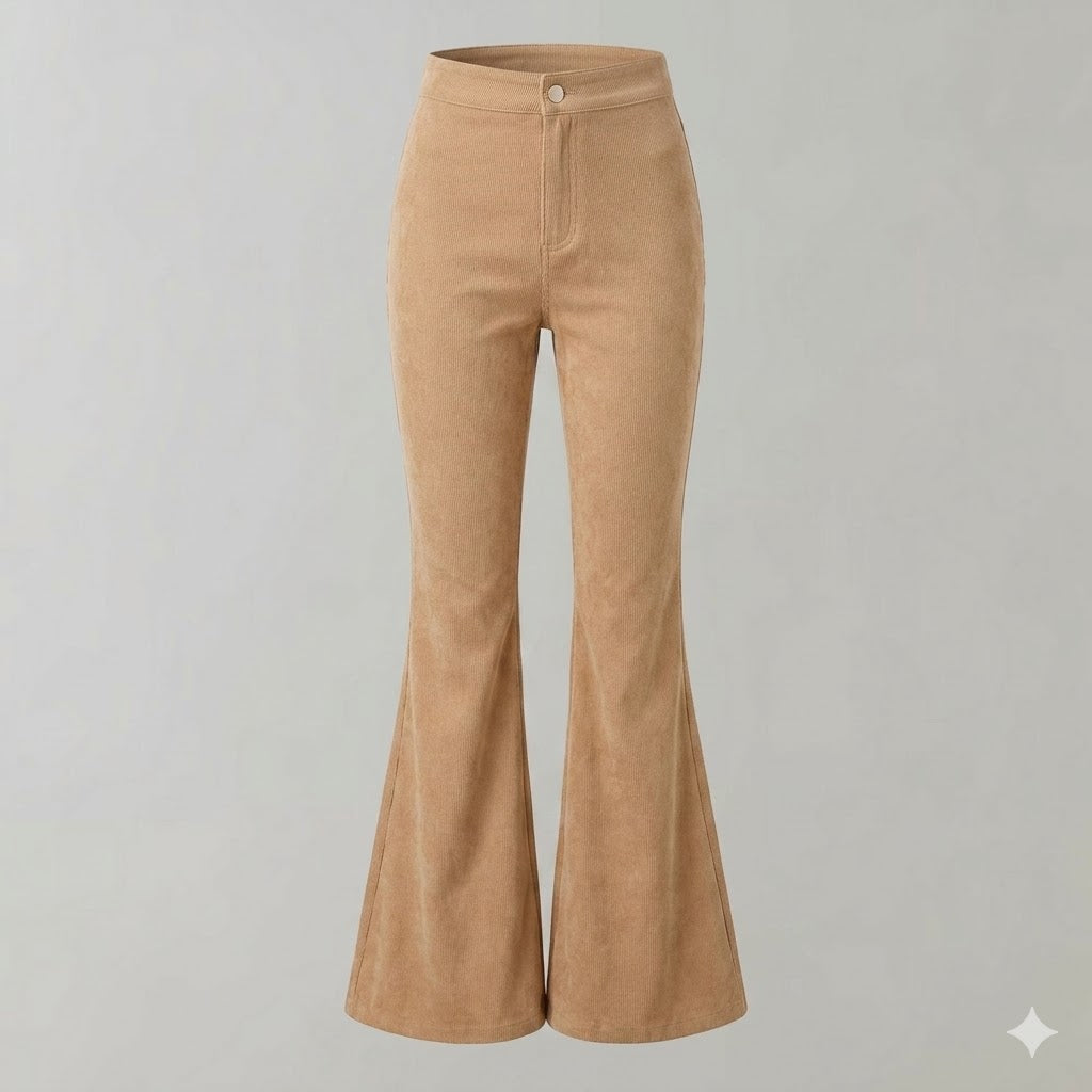 Women’s High-Waisted Flared Trousers