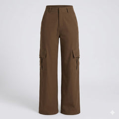 Women’s High-Waisted Cargo Trousers