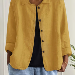 Ella Casual Button-Front Lightweight Jacket