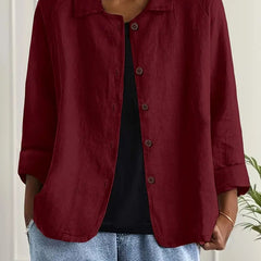 Ella Casual Button-Front Lightweight Jacket