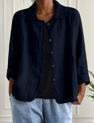 Ella Casual Button-Front Lightweight Jacket