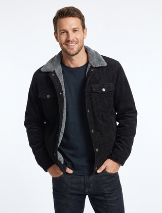 Men’s Sherpa-Lined Corduroy Jacket