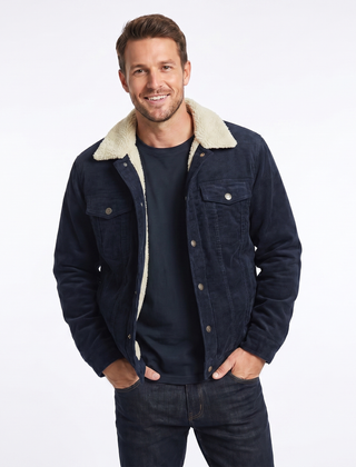 Men’s Sherpa-Lined Corduroy Jacket