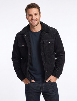 Men’s Sherpa-Lined Corduroy Jacket