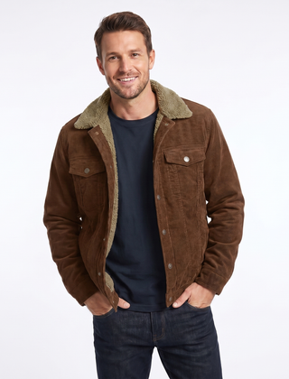 Men’s Sherpa-Lined Corduroy Jacket