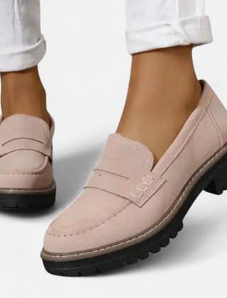 Women’s Chunky-Sole Leather-Look Loafers