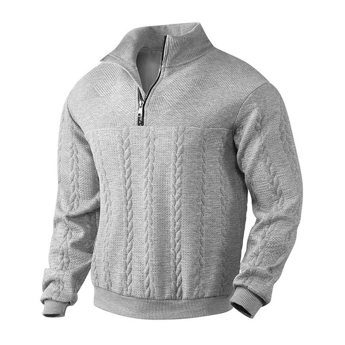Noah Cable Knit Quarter-Zip Jumper