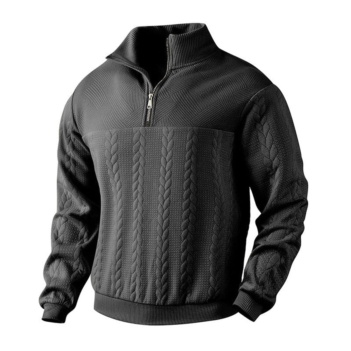 Noah Cable Knit Quarter-Zip Jumper