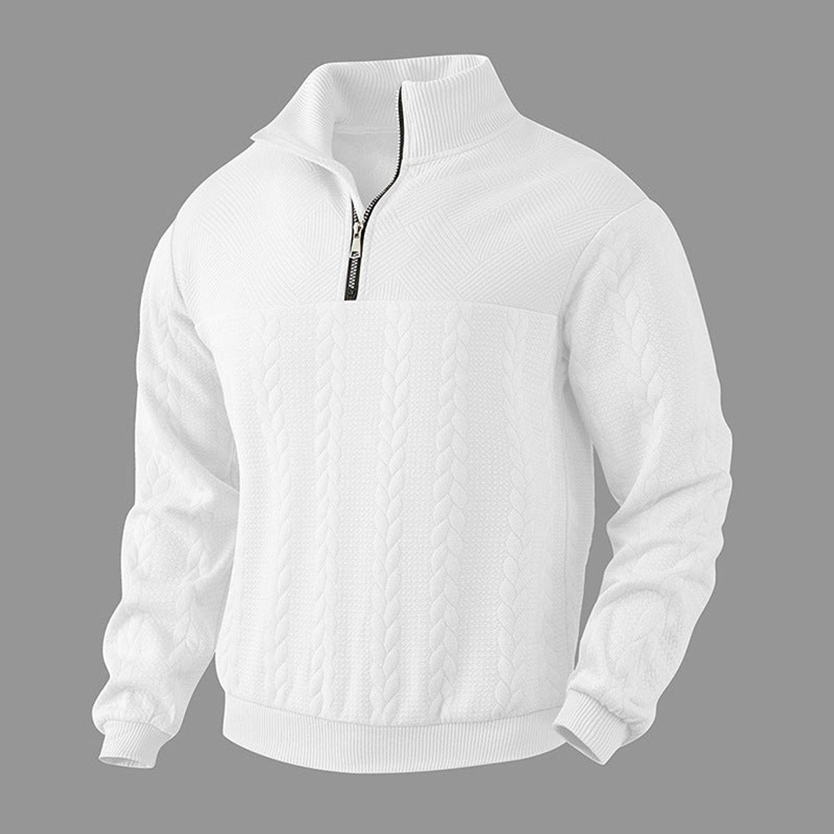 Noah Cable Knit Quarter-Zip Jumper