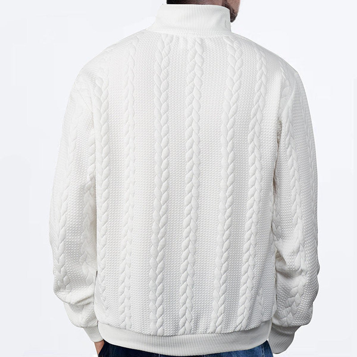 Noah Cable Knit Quarter-Zip Jumper