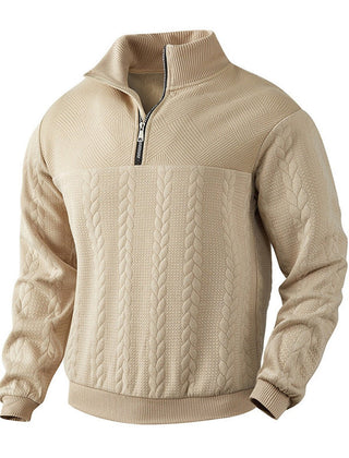 Noah Cable Knit Quarter-Zip Jumper