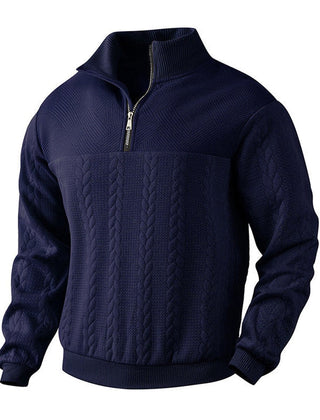 Noah Cable Knit Quarter-Zip Jumper