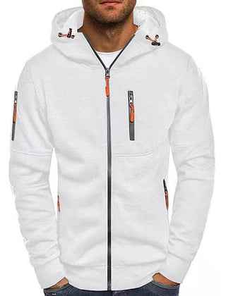 William Multi-Pocket Zip-Up Hoodie