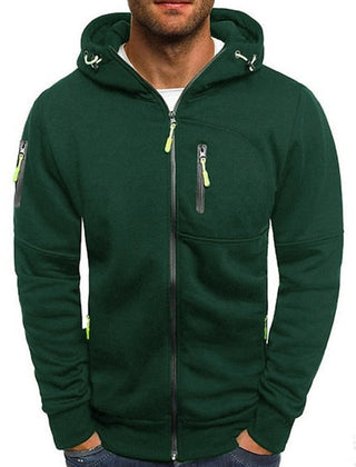 William Multi-Pocket Zip-Up Hoodie