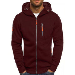 William Multi-Pocket Zip-Up Hoodie