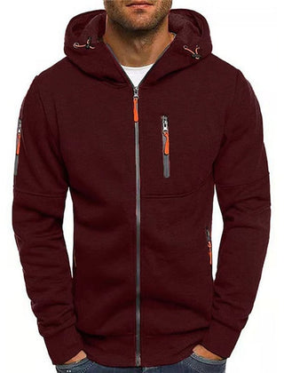 William Multi-Pocket Zip-Up Hoodie