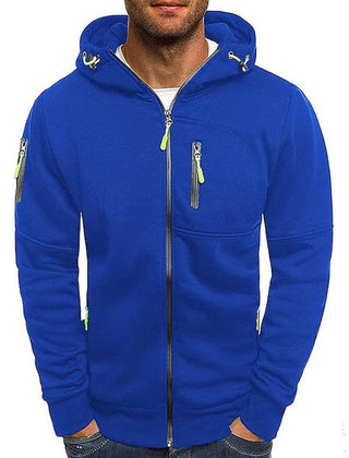 William Multi-Pocket Zip-Up Hoodie