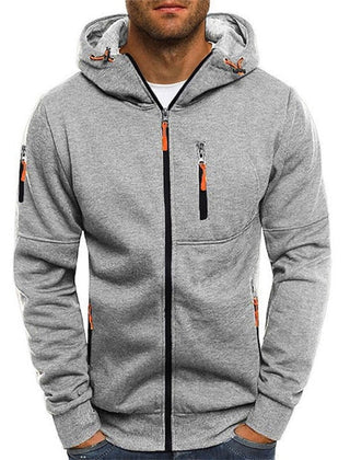 William Multi-Pocket Zip-Up Hoodie