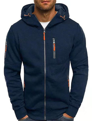 William Multi-Pocket Zip-Up Hoodie