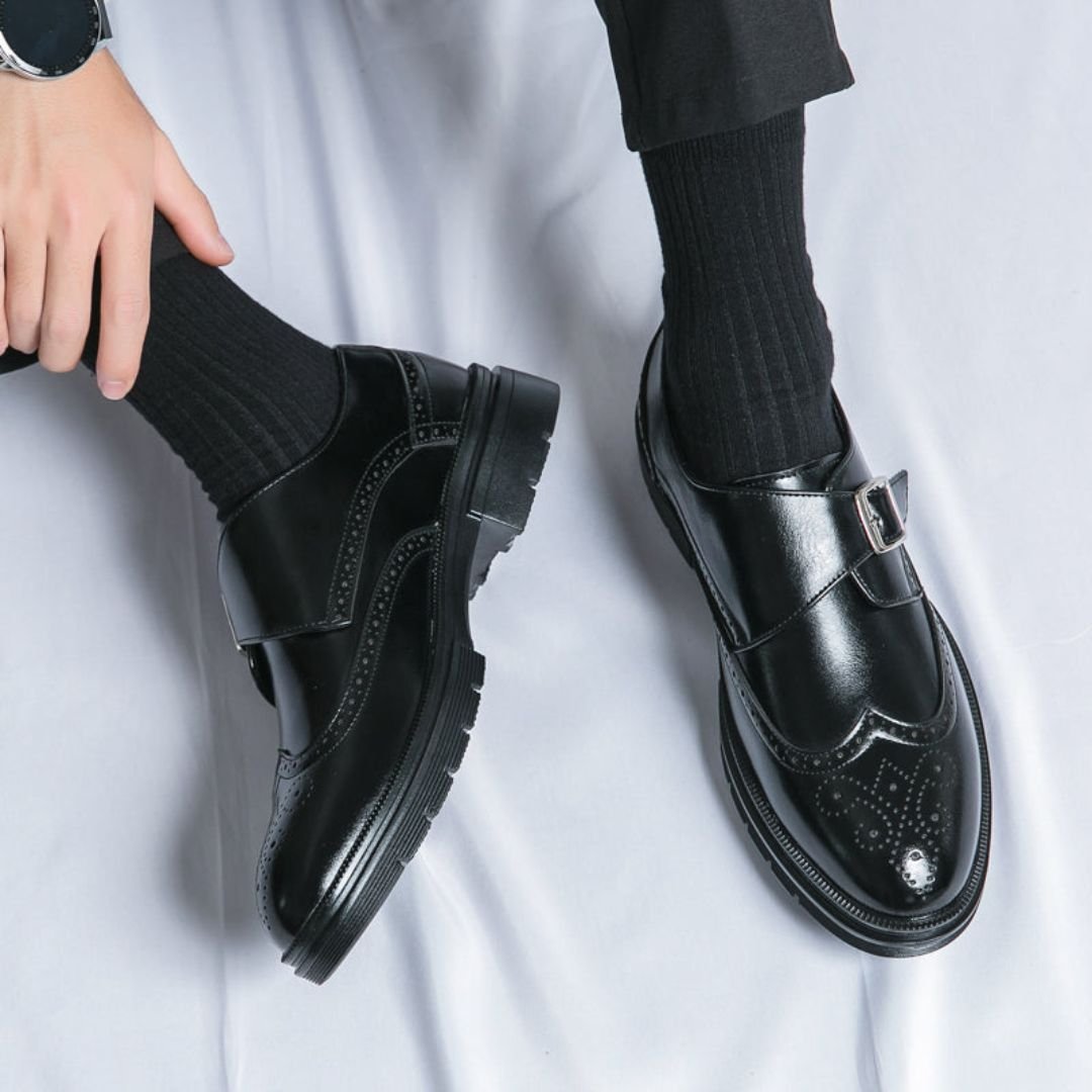 Harry Monk Strap Wingtip Brogues