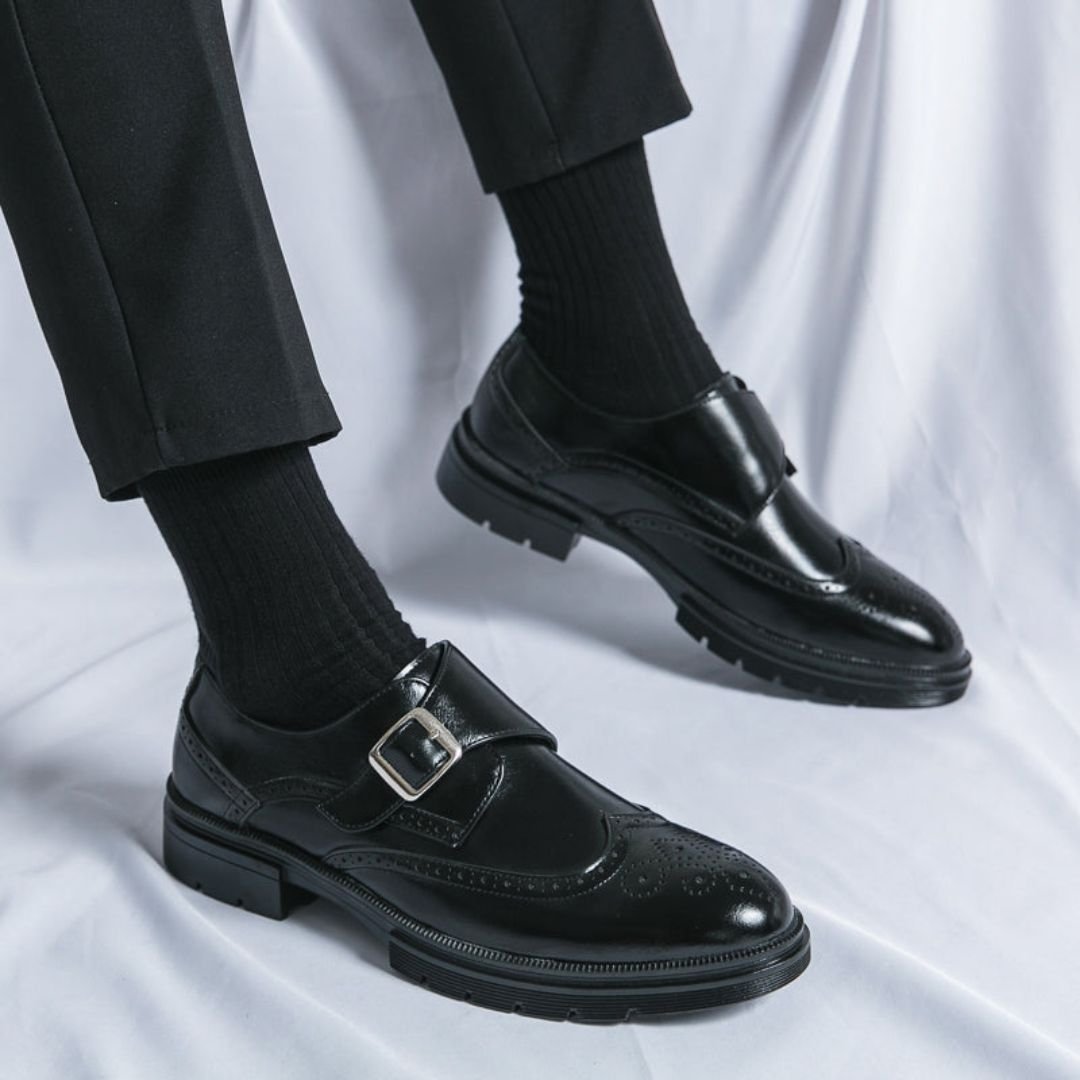 Harry Monk Strap Wingtip Brogues