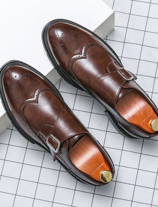 Harry Monk Strap Wingtip Brogues