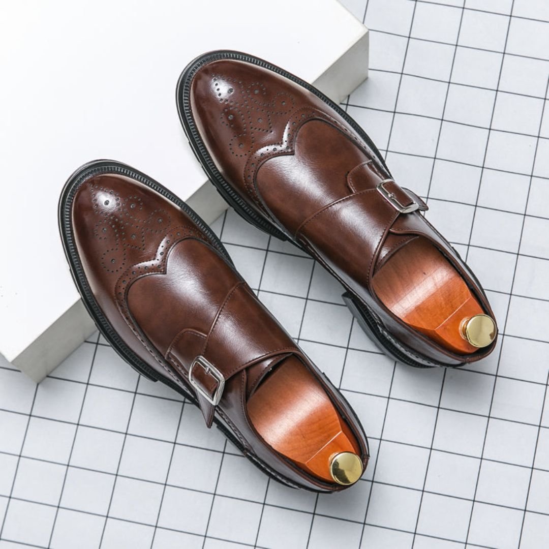 Harry Monk Strap Wingtip Brogues