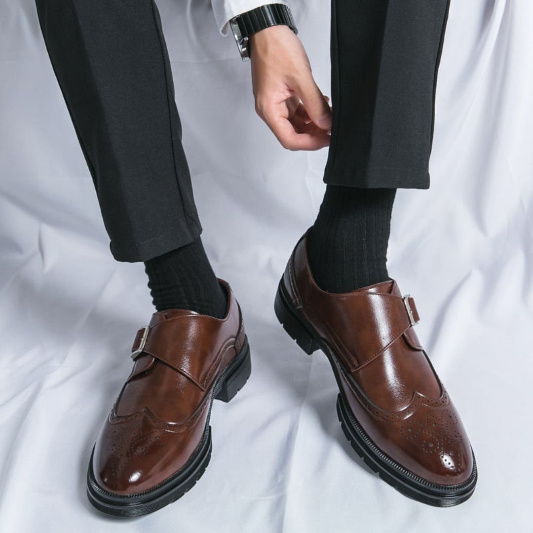 Harry Monk Strap Wingtip Brogues