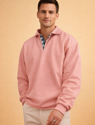 Men’s Long-Sleeve Knit Polo