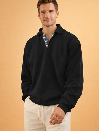 Men’s Long-Sleeve Knit Polo
