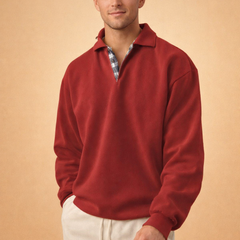 Men’s Long-Sleeve Knit Polo