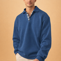 Men’s Long-Sleeve Knit Polo