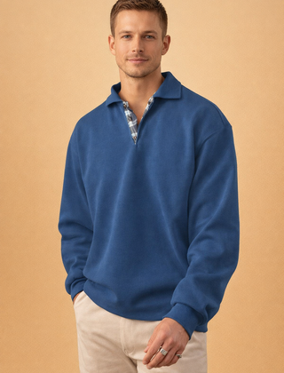 Men’s Long-Sleeve Knit Polo
