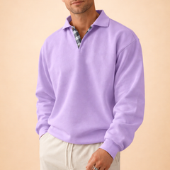Men’s Long-Sleeve Knit Polo