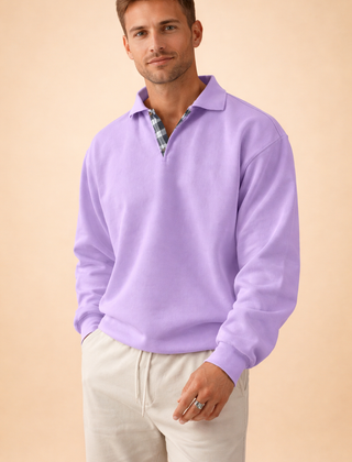 Men’s Long-Sleeve Knit Polo