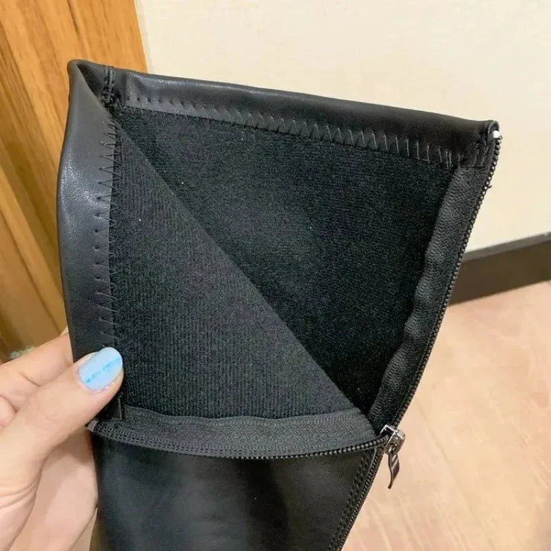 Women’s Knee-High Block-Heel Boots